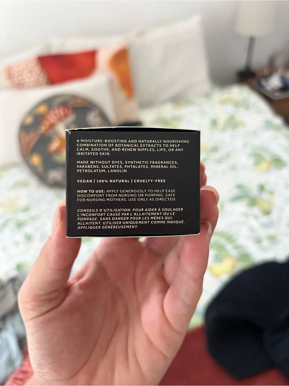 nemah Renewing Nipple + Lip Balm - Black & Gold Box